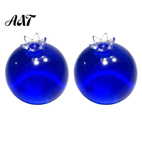 Stress Relief Toy Blueberry Ball, Soft TPR Fidget Squeeze with Gift Smooth Fluid, High Elastic Decompression for Anxiety Desktop
