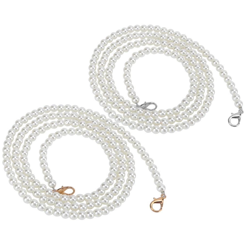 2pcs Bag Strap Silver Golden Replaceable Practical Purse Chain Accessories for Mobile Phones