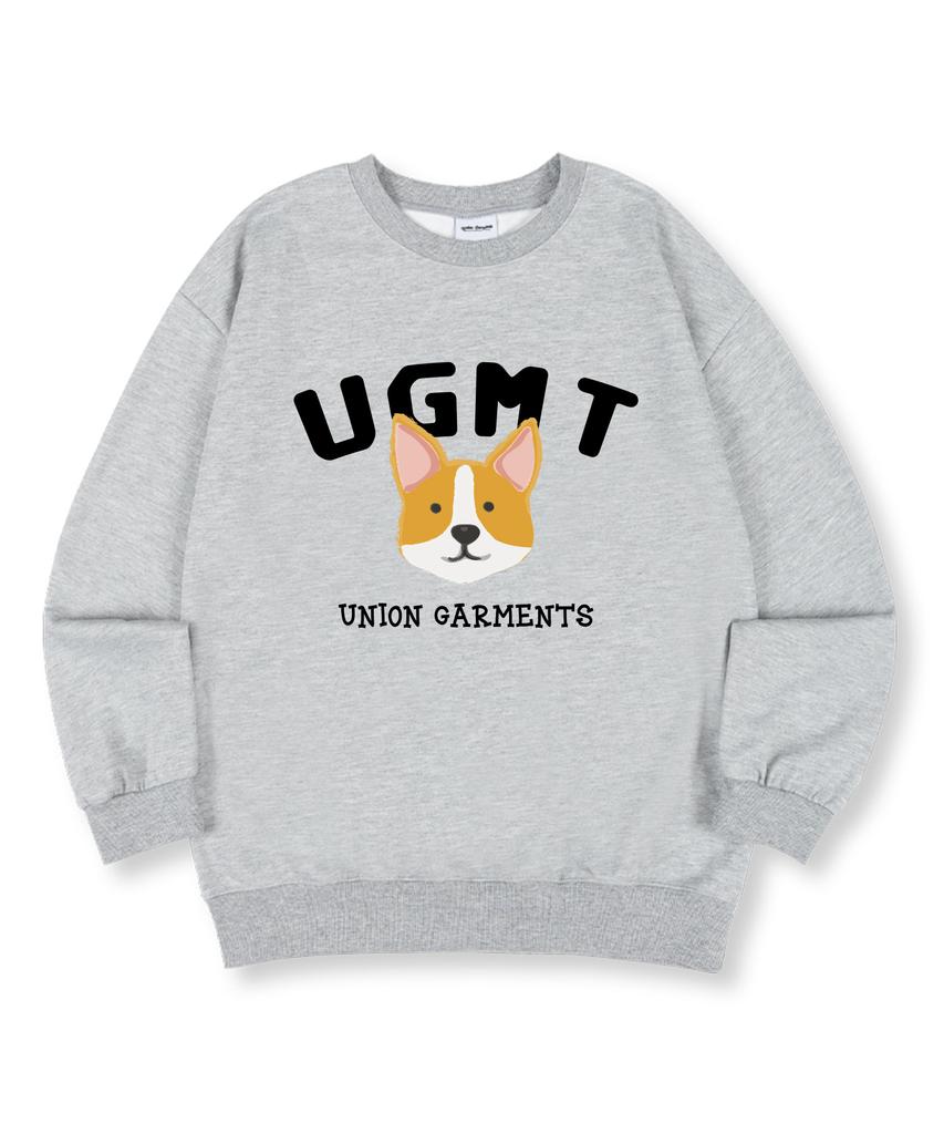 UNION GARMENTS Ugmt Премиум двусторонняя оверсайз толстовка с корги 4 цвета