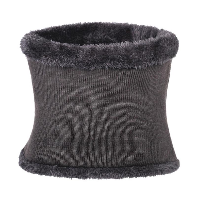 Зимняя теплая шапка шапочки мужские шапки шарф теплая дышащая шерстяная вязаная шапка для мужчин двухслойная шапка