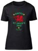 Personalised Happy St David's Day Dragon Daffodil Womens T-Shirt Ladies Gift Tee