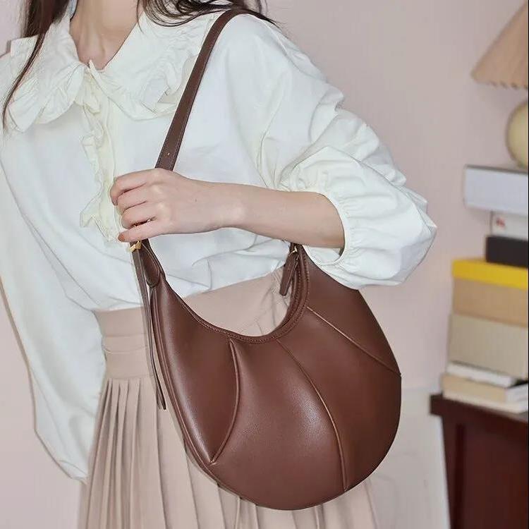 Модные сумки через плечо для женщин, повседневные сумки через плечо, однотонные простые женские сумки