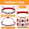 Pack Of 12 Adjustable Saint Benedict Medals Bracelets Woven Adjustable Wristchains Spiritual Jewelry for Men and Women