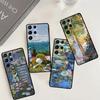 Клод Моне Сад Лилии Мост Чехол Для Samsung Galaxy S24 S23 S22 S21 Ultra S20 FE Note 20 10 Plus S8 S9 S10 Задняя Крышка