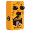 STRICH Jimi Fuzz Guitar Pedal, Compact Electric Guitar Mini Fuzz, Classic Sound, Volume, Tone, and Gain Controls, True Bypass for Electric Guitar, Ora