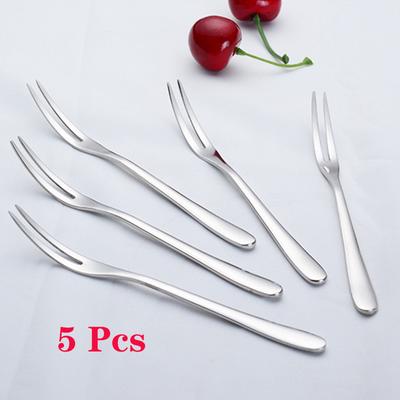 Вилка для фруктов из нержавеющей стали West Cutlery Маленькая вилка с двумя зубцами Вилка для десерта Торт AVE