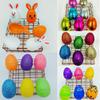 6Pcs Party Supplies Fillable Easter Eggs Favors Happy Easter Openable Egg Toys Plastic Easter Egg