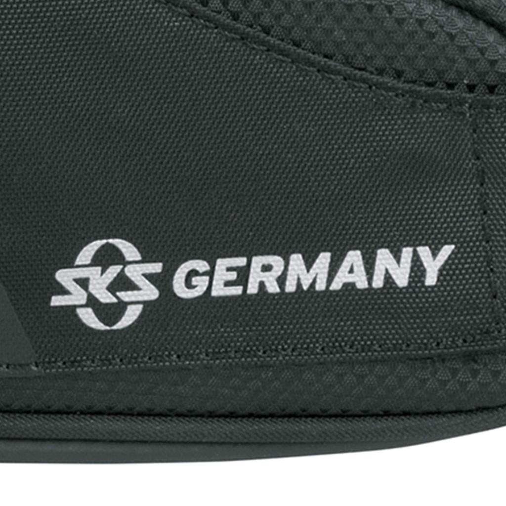 SKS Racer Straps 800 Bicycle Saddlebag W190 x H100 x D75mm (11519), Black, Dimensions