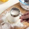 1 Pc Sieve Stainless Steel Fine Mesh Powdered Sugar Duster Flour Dispenser Shaker for Matcha Chocolate Powder Baking Supplies