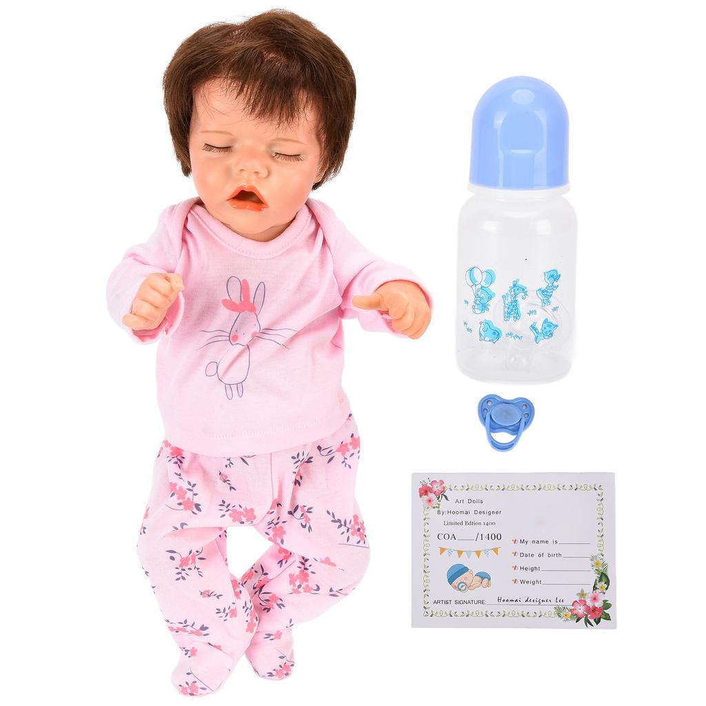 18 дюймов Реалистичные куклы Reborn Baby Dolls Мягкое виниловое тело, имитация куклы-младенца с соской