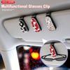 Multifunctional Sunglasses Clip Rhinestone Car Sun Visor Accessories  Driving Accessories