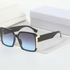 Винтажные мужские и женские большие солнцезащитные очки мужские квадратные очки брендовые дизайнерские унисекс солнцезащитные очки черные линзы мужские и женские солнцезащитные очки Uv400