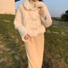 Loose Lamb Fur Coat Women's Autumn Horn Buckle Thick Warm Jacket