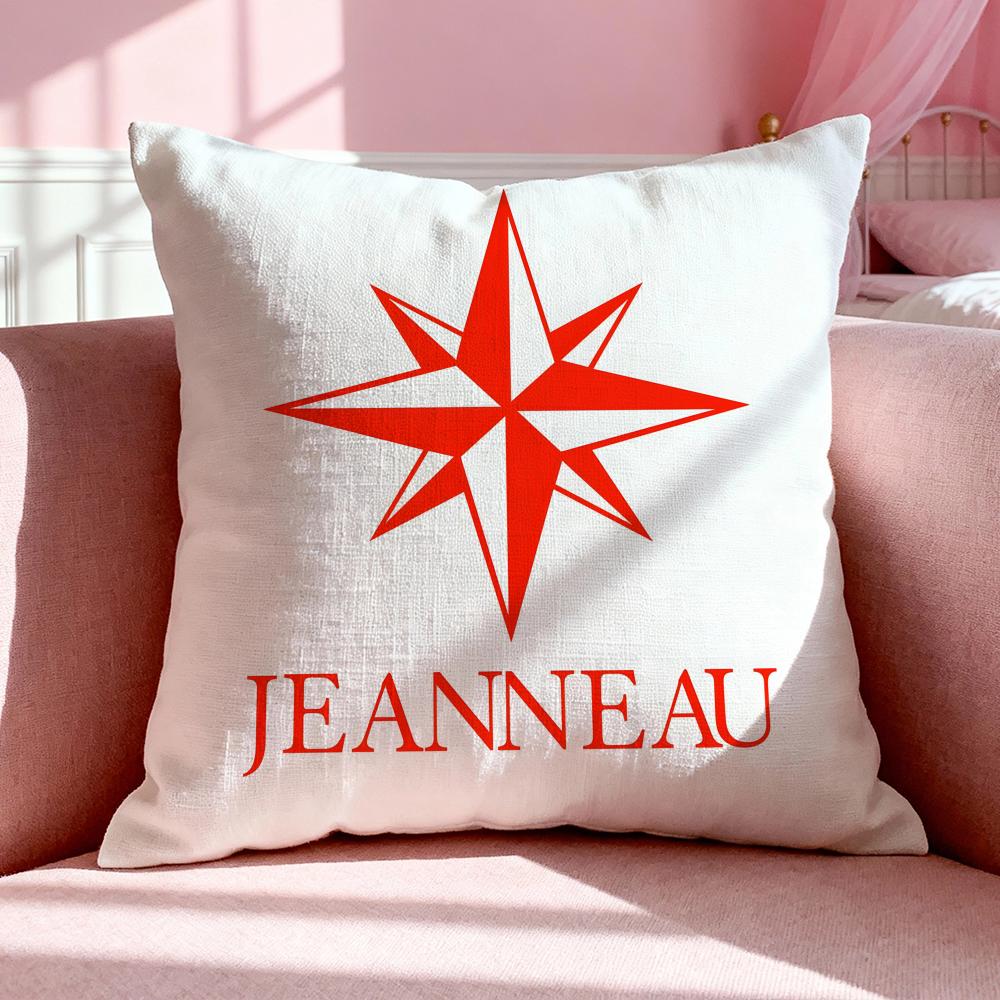 Brand JJeanneau Cushion Cover Breathable Linen Pillowcase Summer Odorless EcoFriendly Invisible Zipper Washable