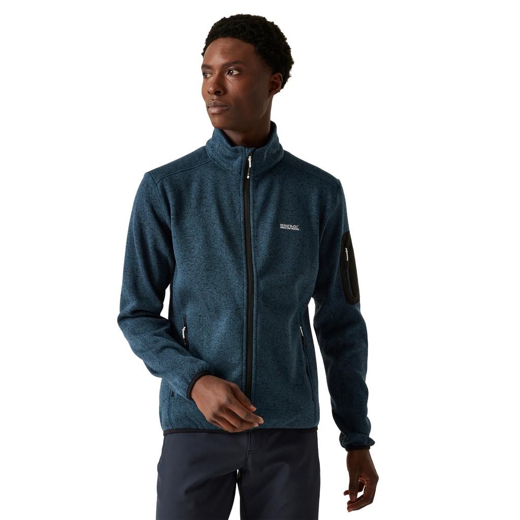 Regatta Mens Newhill Marl Full Zip Fleece Jacket