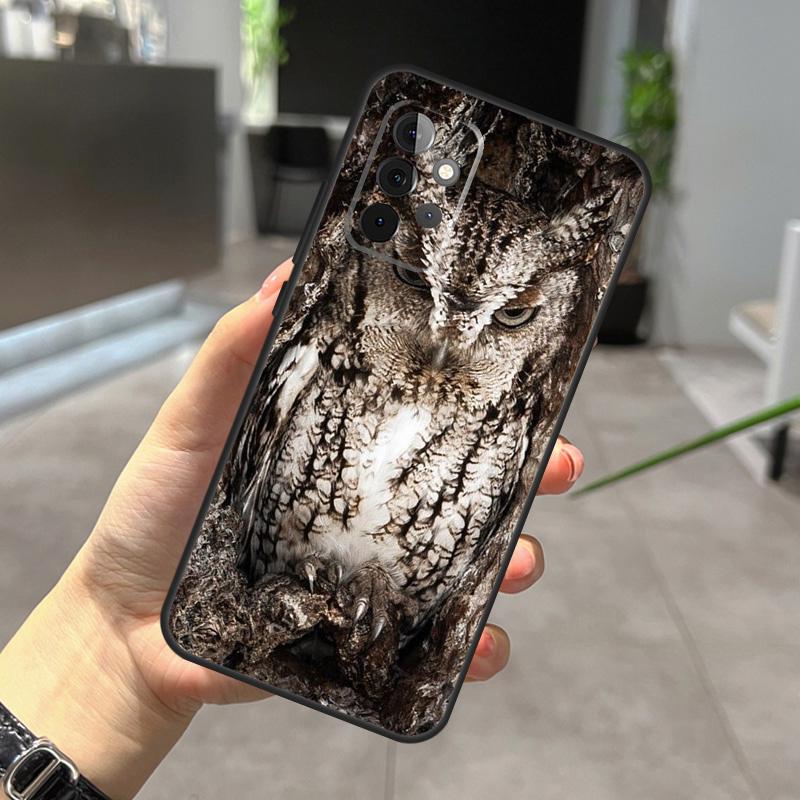 Камуфляжный чехол-сова для Samsung Galaxy A22 A32 A52 A15 A16 A05 A26 A36 A56 A53 A33 A13 A34 A54 A14 A35 A55