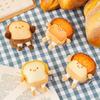 Personality Badge Stuffed Dual-use Expression Brooch Toast Bread Pendant Plush Key Chain Key Charms