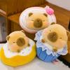 Fluffy Dessert Capybara Plush Toy Soft Dessert Capybara Doll Kawaii Plush Capybara Plush Toy  Kids