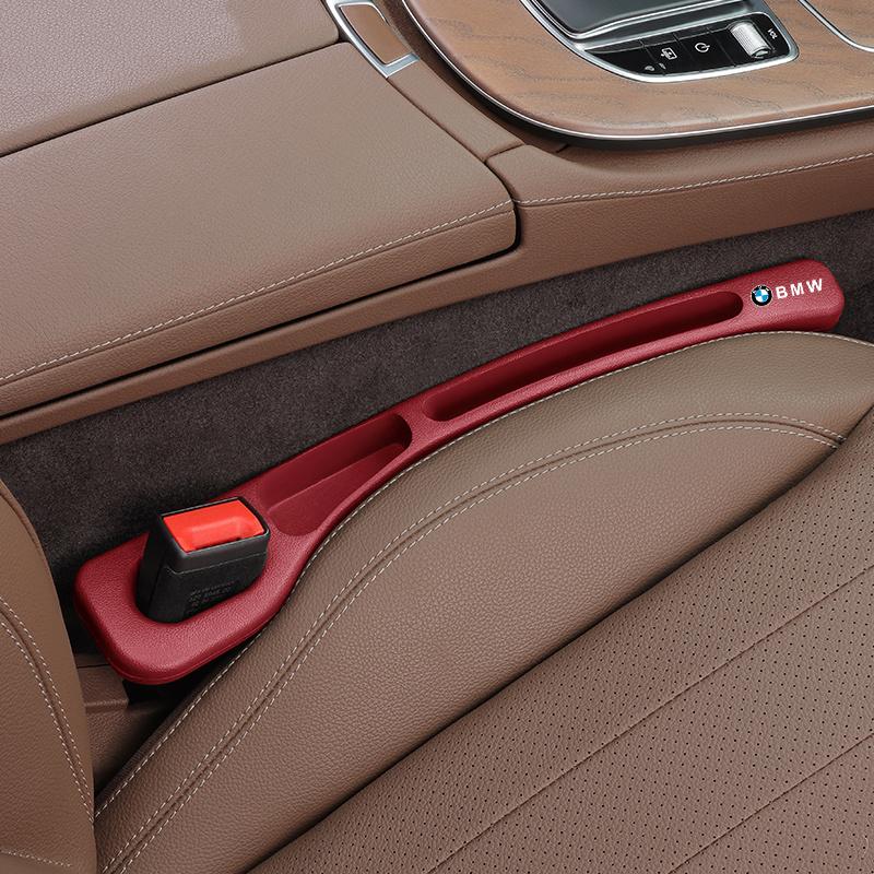 BBIX7 2PC Car Seat Gap Filler Organizer Waterproof Anti-leak Stopper Strip For BMW 1 2 3 4 5 7 Series X1 X3 X4 X5 X6 X7 F10 F20 F30