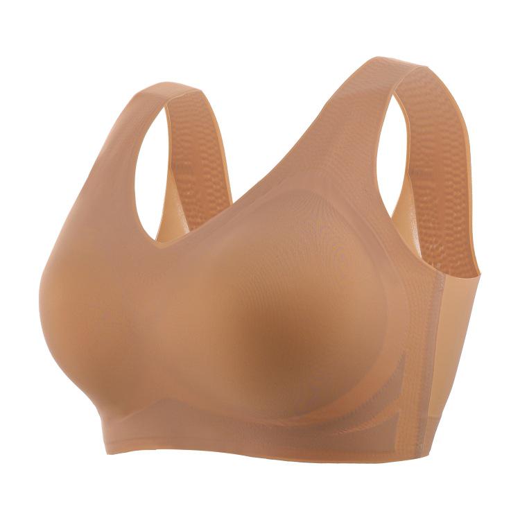 «Удобный бесшовный бюстгальтер без косточек»: «Дышащий, поддерживающий, гладкий, фиксированная чашка для большой и маленькой груди»