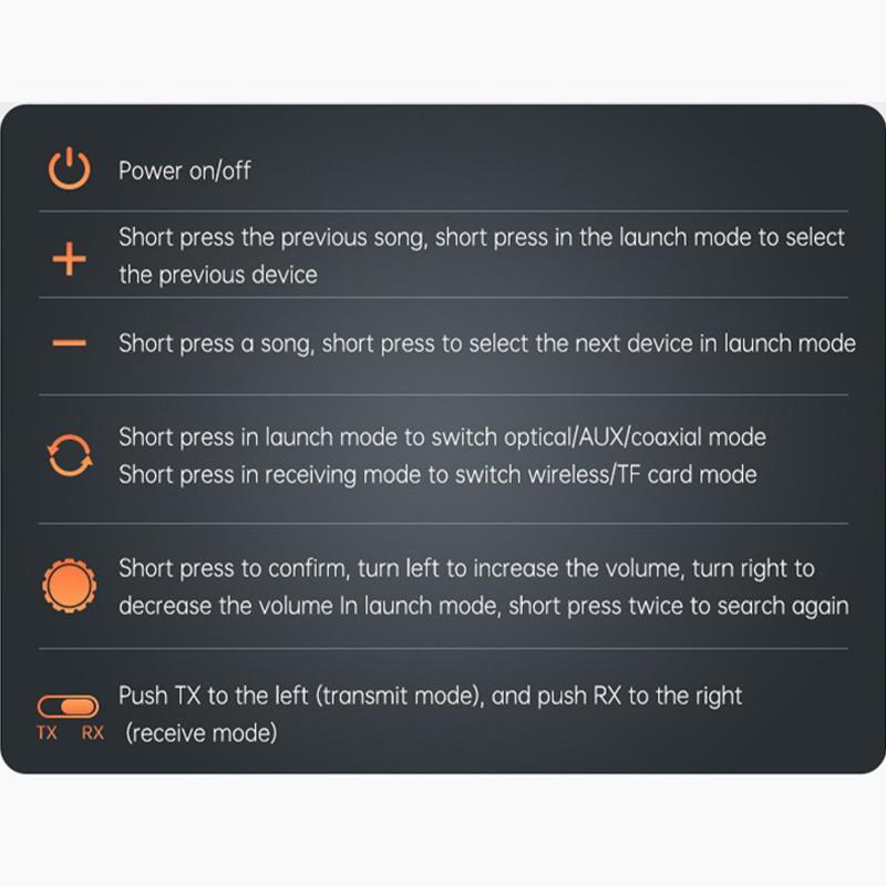 Многофункциональный Bluetooth аудио передатчик приемник 3,5 мм AUX оптический коаксиальный стерео беспроводной адаптер ЦАП-конвертер для ТВ-ПК