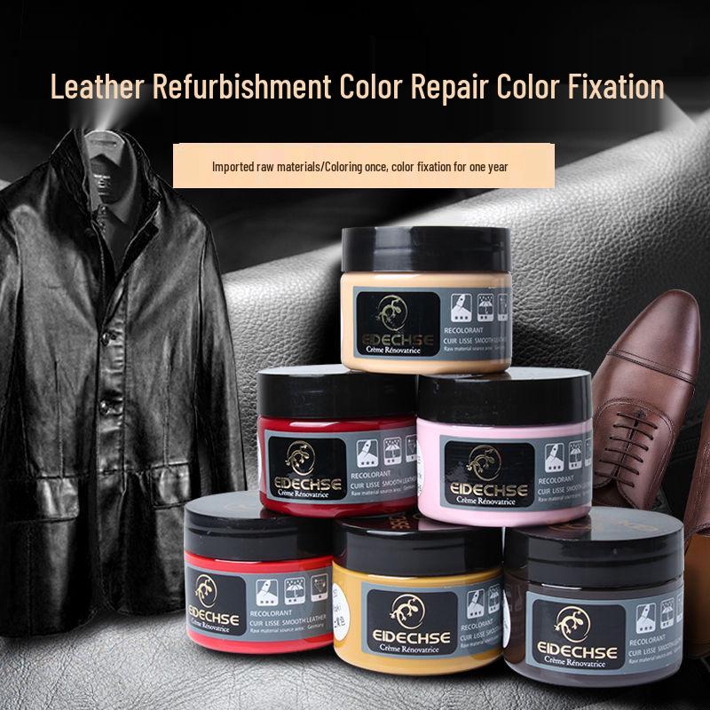 EIDECHSE Leather Color Restorer: Genuine Leather Dye for Sofas, Bags, Clothes, Jackets, and Shoes.