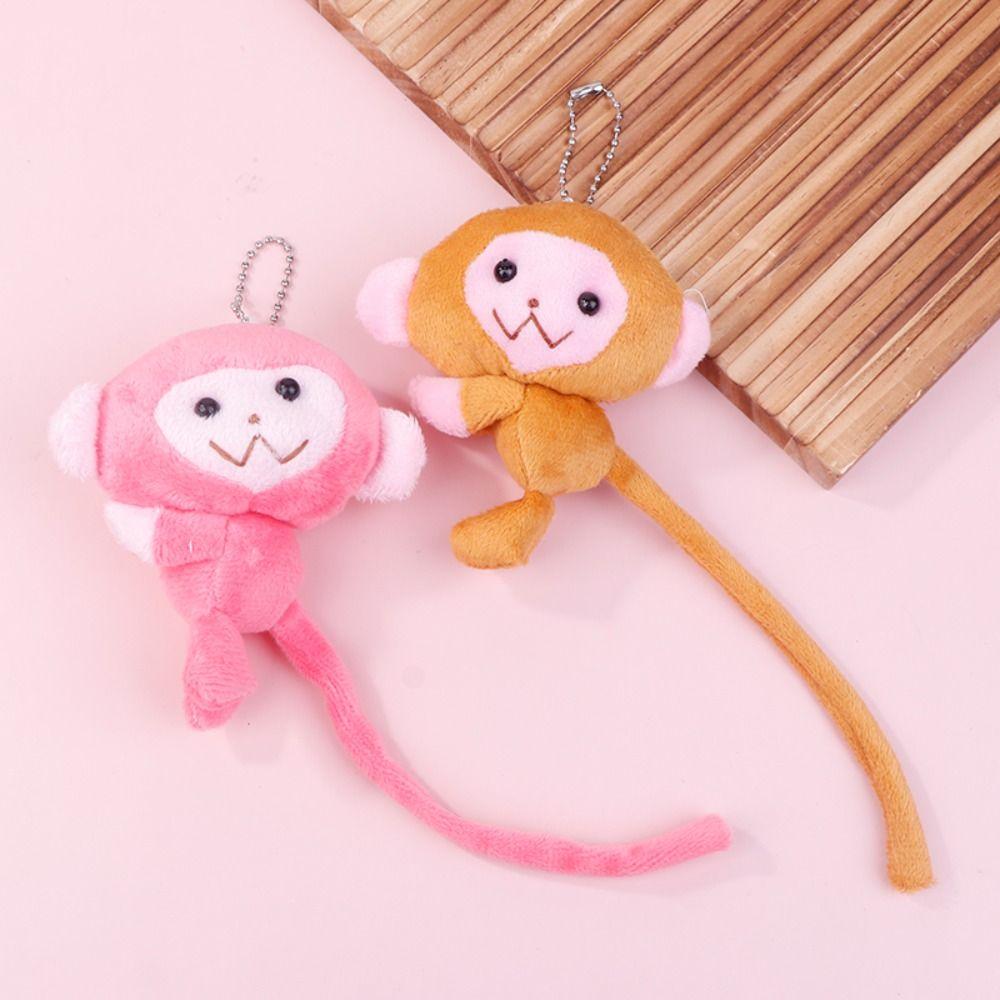 Плюшевая игрушка обезьянка, кукла, брелок, подвеска для сумки, плюшевая игрушка обезьянка, подвеска-обезьянка, подвеска для рюкзака