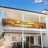 Halloween Fence Banner Pumpkin Bat Haunted Castle Forest Outdoor Yard Decor