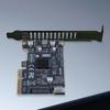 PCIE To Type-E Expansion Card ASM3242 Chip Front Panel Adapter 20Gpbs Type E Express Card for Desktop PC Front Panel TYPE C