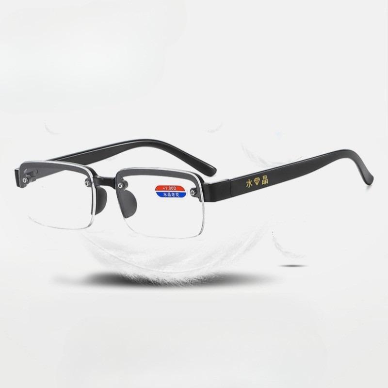 Очки для чтения с линзами из натурального хрусталя для мужчин и женщин с диоптриями +1.0~+4.0, очки для защиты глаз