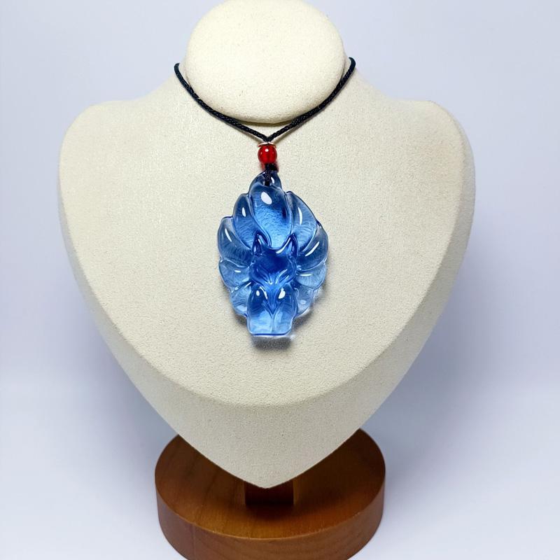 1 шт. Подвеска в виде лисы, модное ювелирное украшение, ожерелье на удачу, универсальная ручная работа, цепочка для свитера, стекло