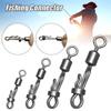 Bait Fishing Rolling Swivel Rolling Swivel With Lock Snap Change Connector 8-Shape Connect Ring