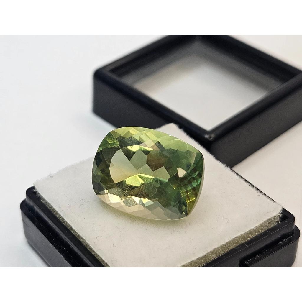 Tourmaline Bi-Color Cushion Cut 10-12 Ct Stunning Loose Gemstone