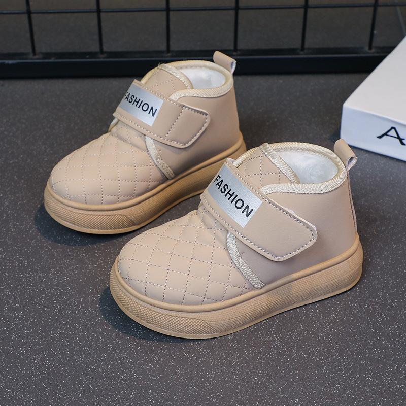 Модные Детские Снежные Ботинки Первые Шаги на Весну 2025 Мягкая Подошва Детские Кроссовки Мальчики Девочки Повседневные Ботинки для Маленького Ребенка