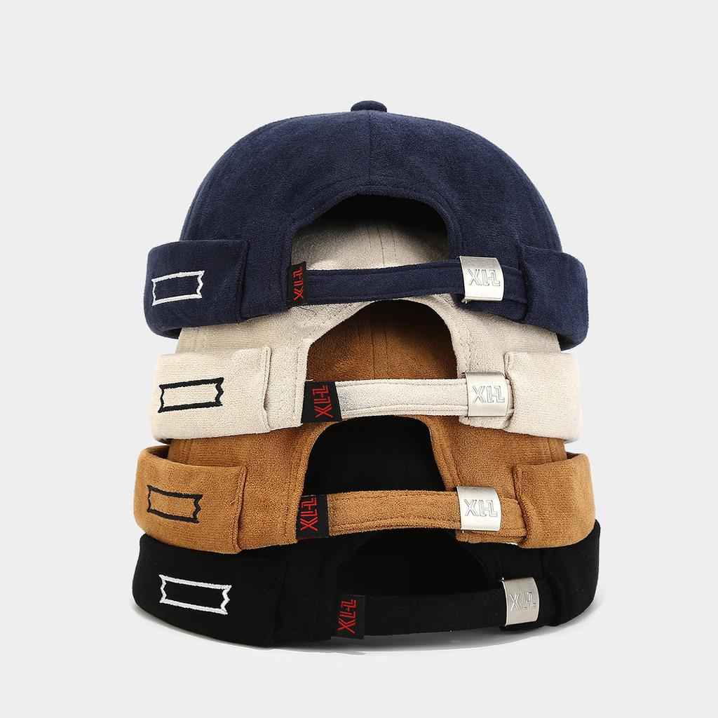 Весенние новые модные шляпы в стиле ретро для мужчин и женщин в стиле хип-хоп, однотонные японские шляпы для уличных танцев, простые шляпы без полей в стиле Тан.