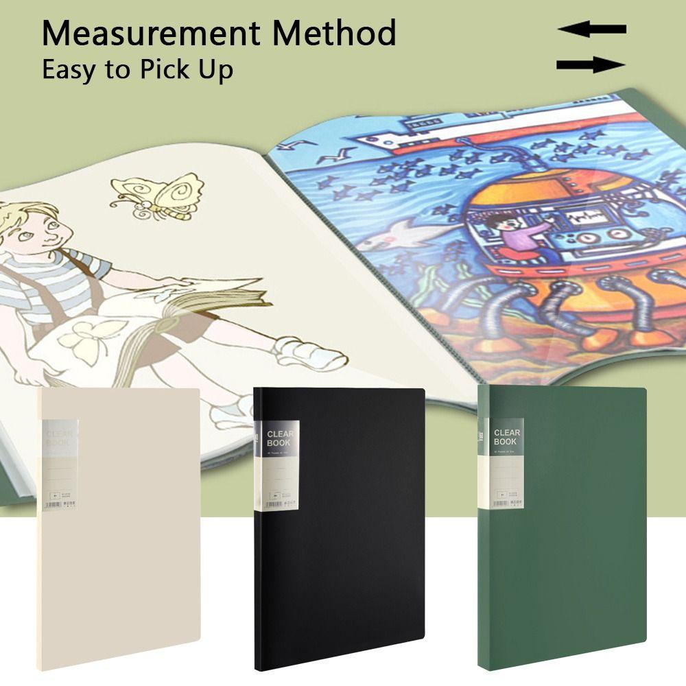 20/40/60 Pages Clear Book A3 Document Storage File Bag Musical Score