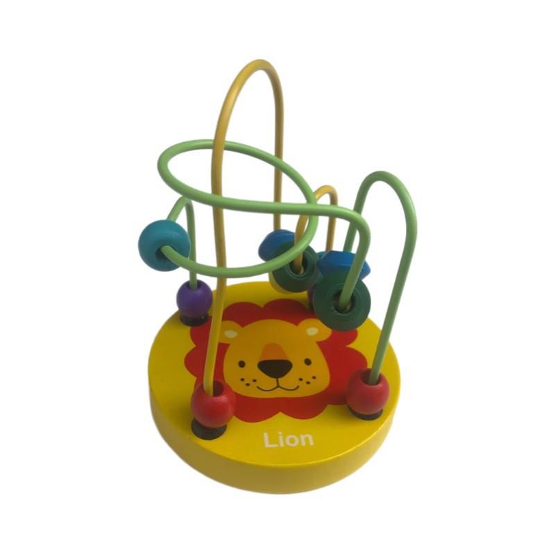 Animal Wooden Bead Maze Puzzle Toy for Early Childhood Education