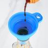 Silicone Folding Funnel with Long Neck - Telescopic and Thickened for Kitchen Liquid Filling