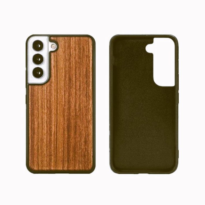Coque en bois - Écologique - Samsung Galaxy S23 FE - Noyer - Fin - Élégant - Protecteur