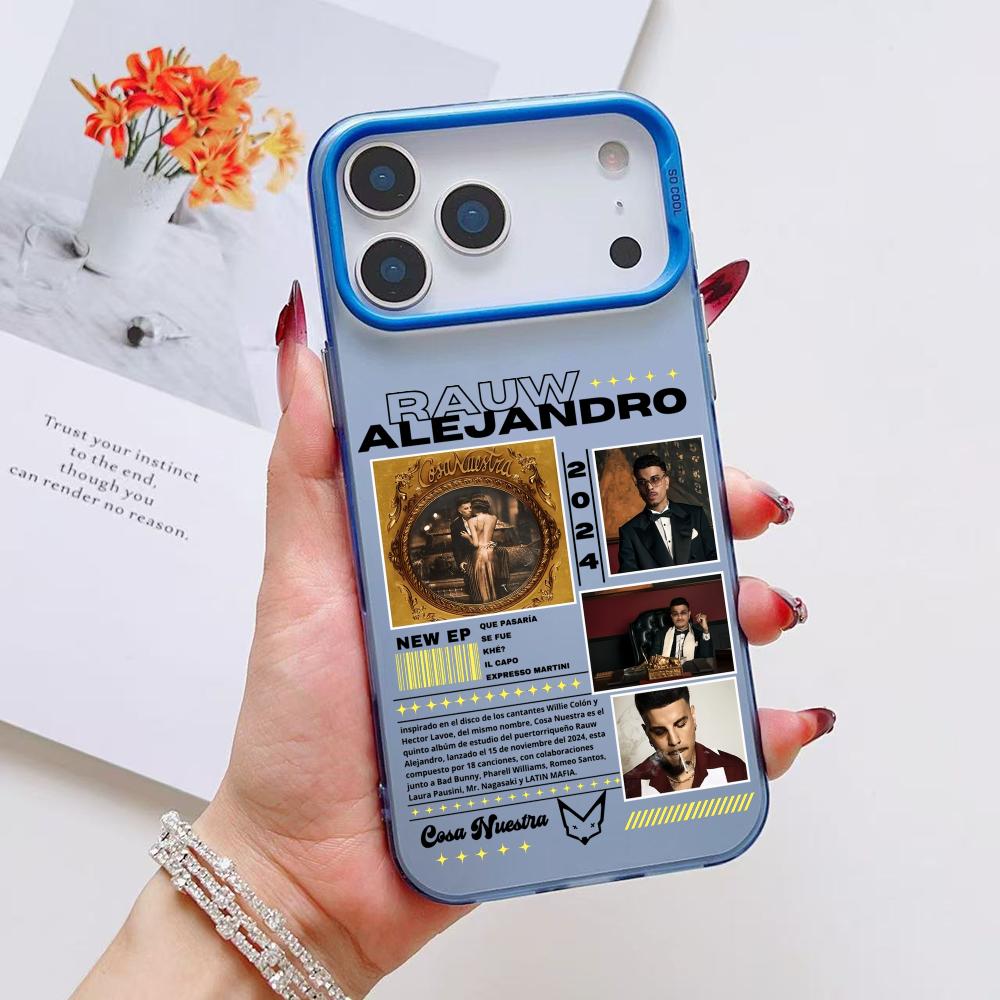 Singer R-Rauw Alejandro Phone Case For iPhone 17 16 15 14 13 12 11 Pro Max Air Matte Laser Aurora Shockproof Funda
