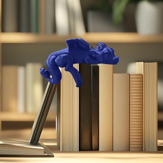 Декор для книжной полки «Спящий дракон» 3D-печатная фигурка дракона книжный уголок Украшение для полки «Спящий дракон» для любителей книг и любителей фэнтези