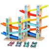 Fun Floor Six Racing Car Glider Track Set Children Puzzle Toy For Boys And Girls