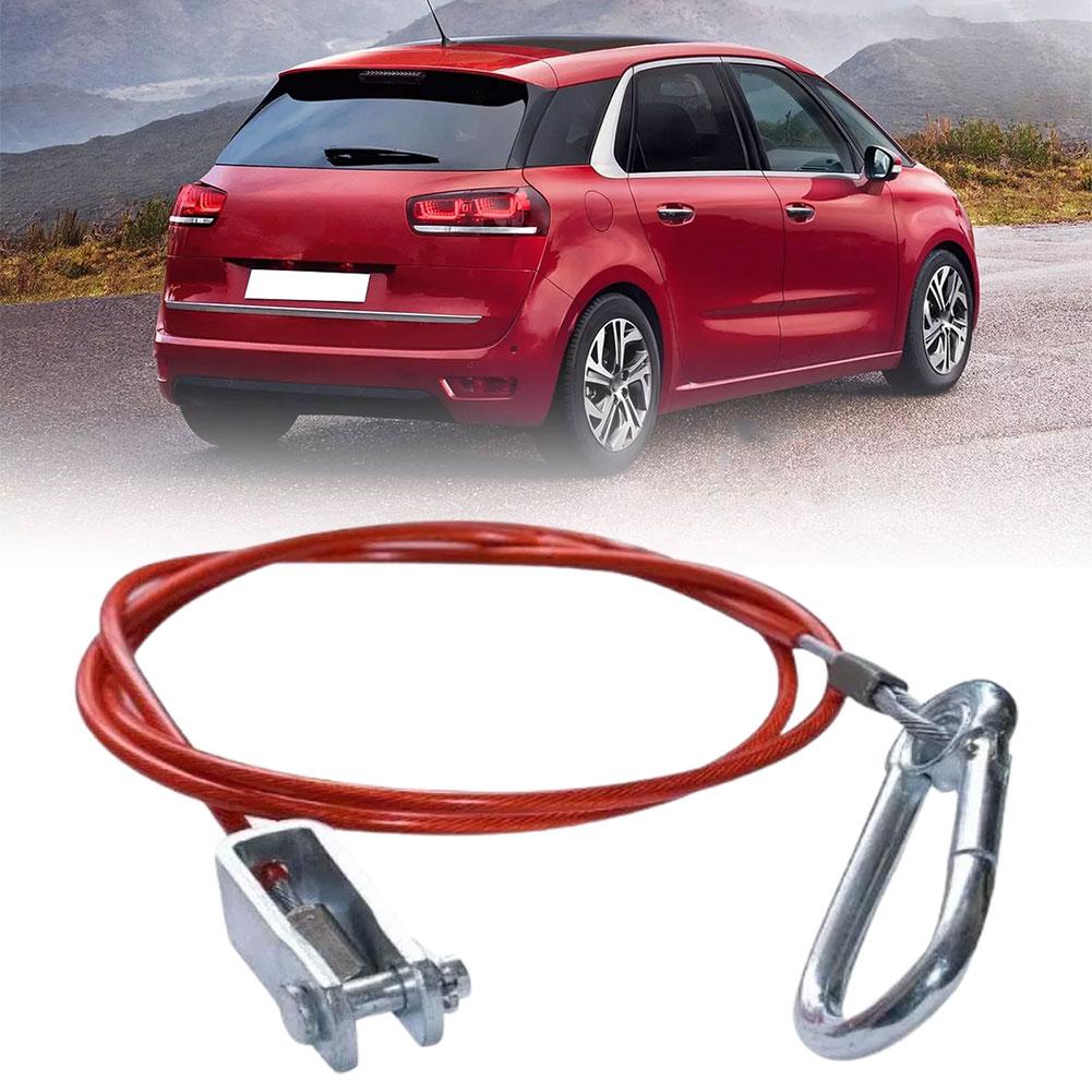 1-метровый трос безопасности для демонтажа прицепа с U-образным зажимом и карабином обеспечивает безопасную буксировочную поездку из нержавеющей стали высокого качества