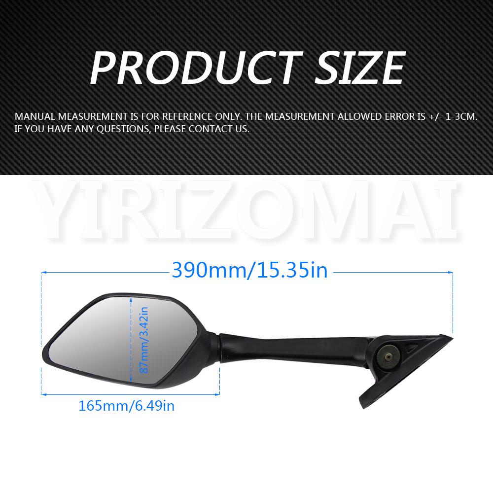 2 Pcs Motorcycle Side Mirror Black Plastic Rearview Mirror for Yamaha XMAX 300 400 125 250 2017 2018 Motorcycle