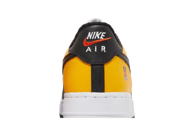 Kids' Sneakers Nike Air Force 1 Low Black Gold Jersey Mesh (GS) White/Gold-Black