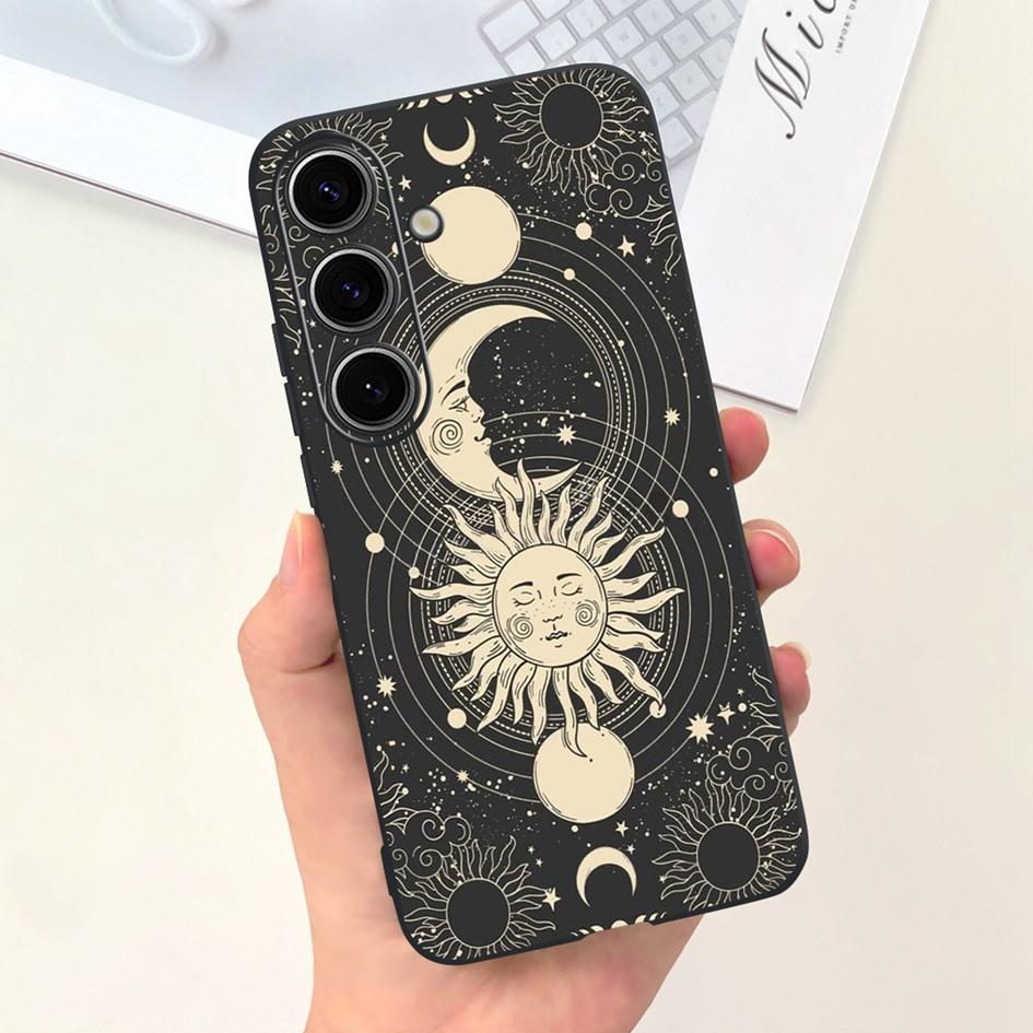 Чехол для Samsung Galaxy S24 Plus Милый Желтый Утенок Астронавт Матовый Силиконовый Мягкий Чехол для Samsung S 24 S24 Ultra S24+ 5G Funda
