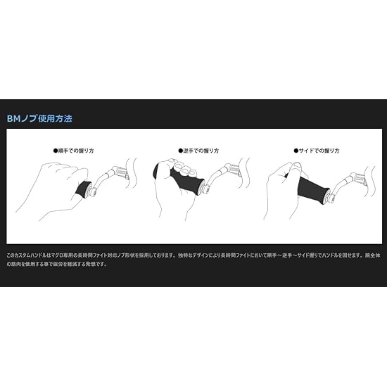 STUDIO OCEAN MARK NO LIMITS 19SW30000/18000BM95 - Left Handle Only (21) Black Dark Silver (BD)