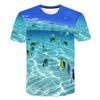 Summer Fishing Graphic Men's Fashion Casual Natural Style Pattern T-shirt New 3D Printed Sports Short Sleeve T-shirt