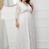 Summer Plus Size 5xl European And American Bohemian Lace  V-neck Women Dresses