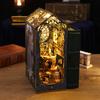 1 Набор DIY Набор для книжной полки Реалистичный Гладкий край Точно вырезанный Легко собрать Развитие воображения Кукольный домик 3D DIY Вставка для книжной полки Декор для